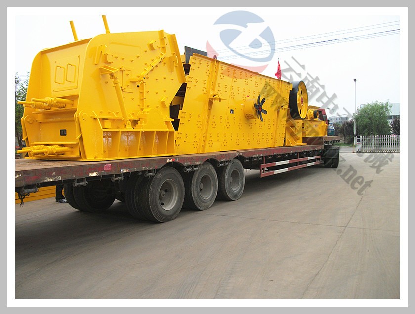 昆明給料機(jī)顎破反擊破及振動(dòng)篩發(fā)貨現(xiàn)場(chǎng)